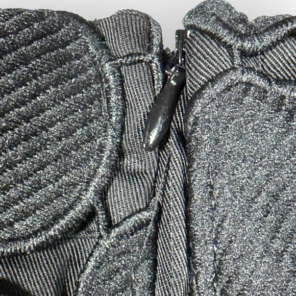 Commense Black Circle Applique Laser Cut Midi Skirt Whimsigoth Womens M Modern - Picture 11 of 12